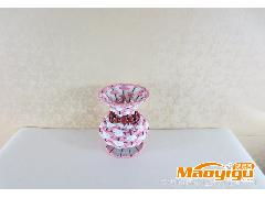 工藝花珠花瓶 創(chuàng)意八字花紋，點(diǎn)亮家居藝術(shù)的精品擺件
